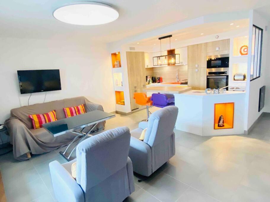 Luxueux T3 Piscine Et Vue Somptueuse Leilighet Sète Eksteriør bilde